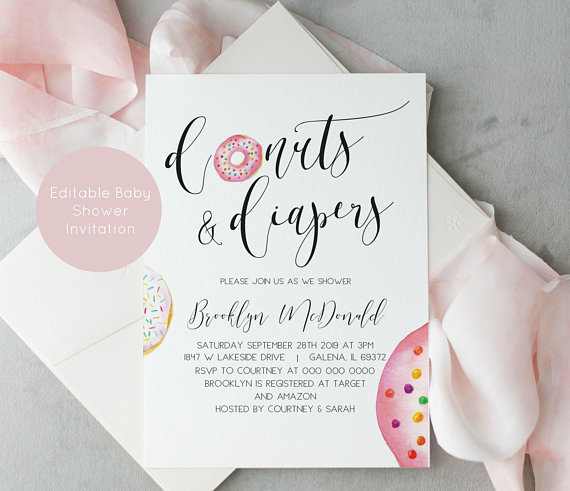 Donut invitation