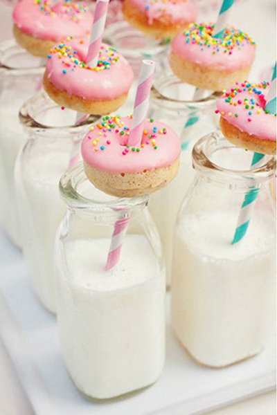 Milk and donuts